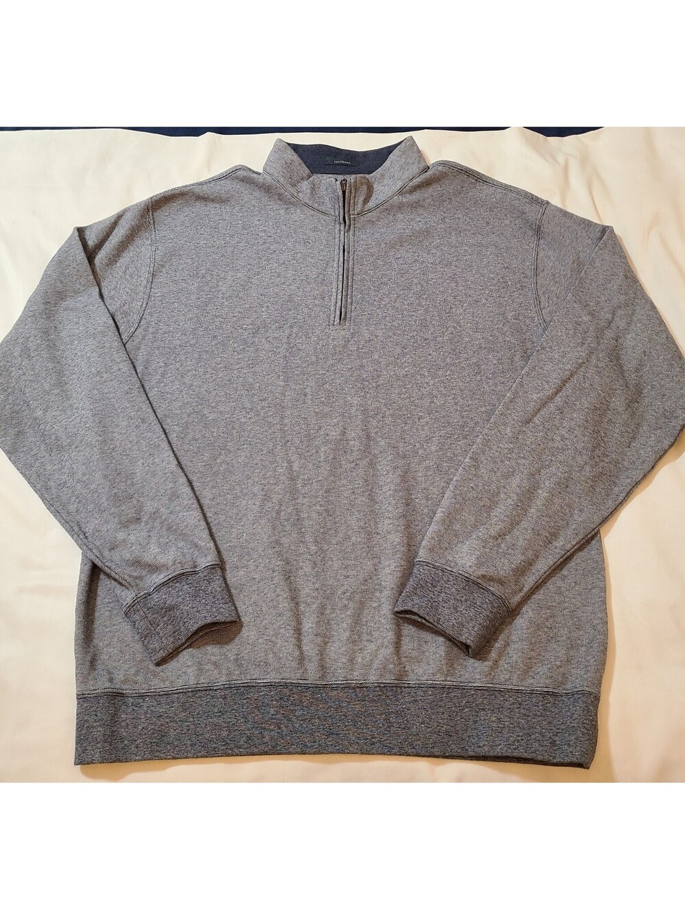 Turtleson 1/4 Zip Pullover Mens Size XL Heather Gray Golf Lightweight Knit Korea